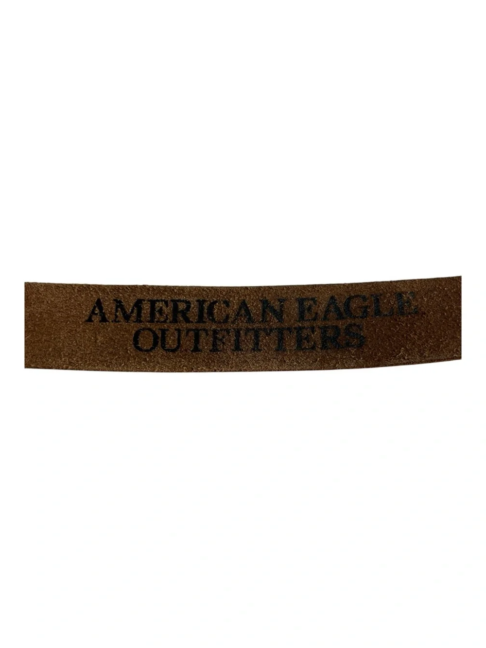 American Eagle Outfitters heavyweight distressed brown leather belt.